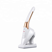 Handheld multifunction vibration massage rf microcurrent face lift machine with red led light therapy